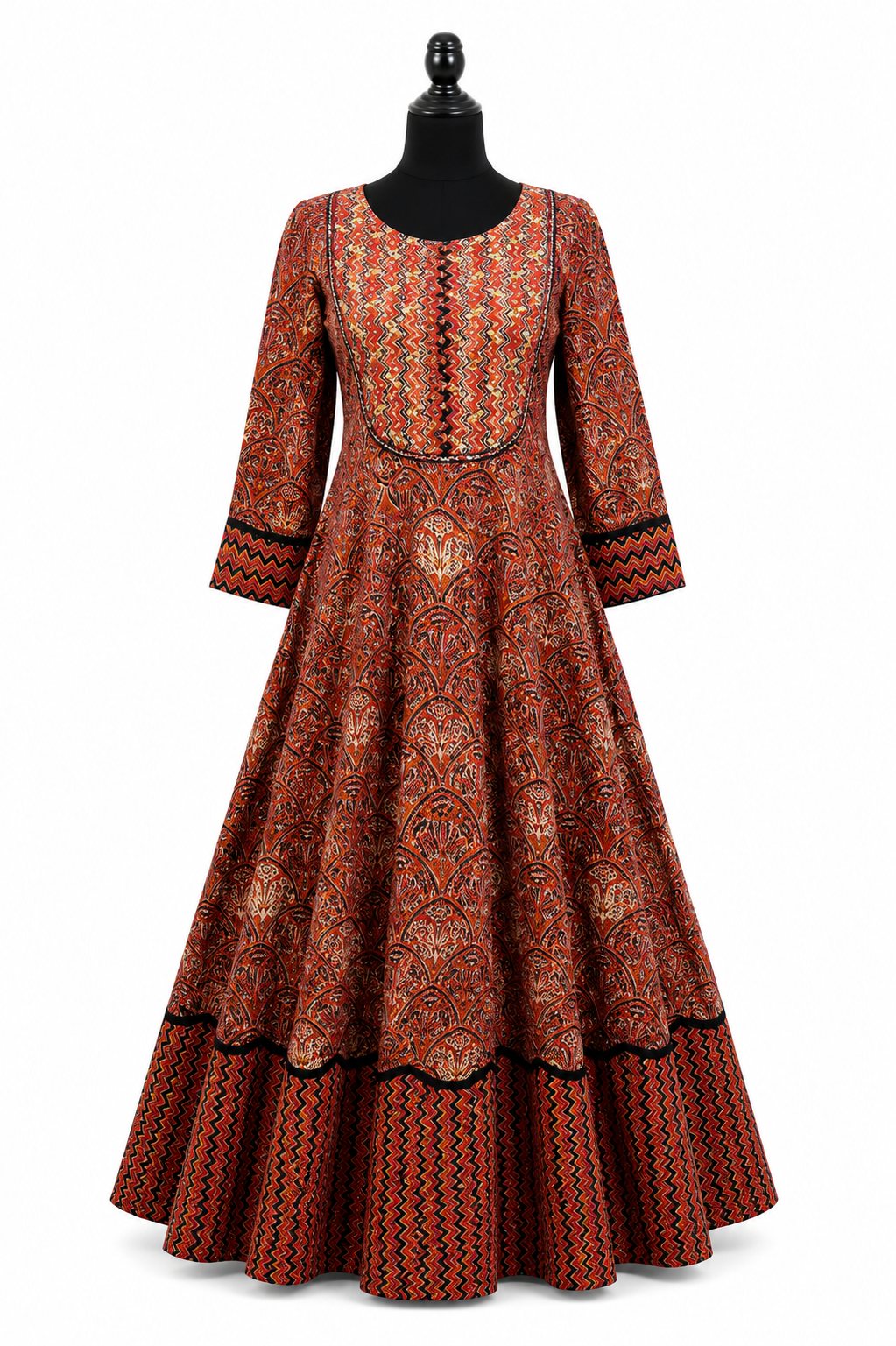 Ajrak Long Kurti